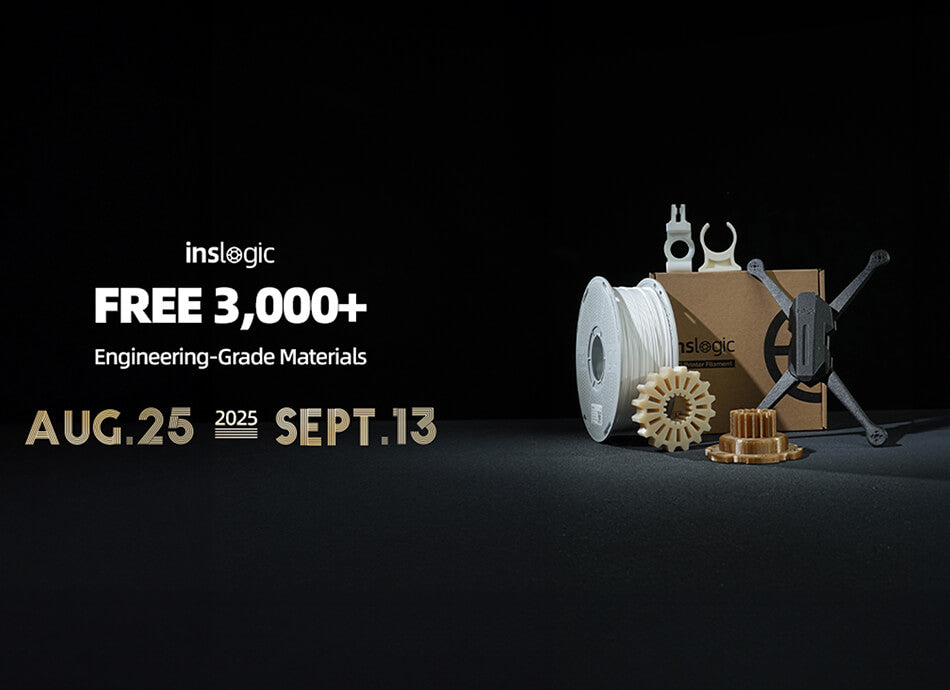 Free 3,000+ Rolls of Engineering Filaments | Inslogic 3D Printing Campaign