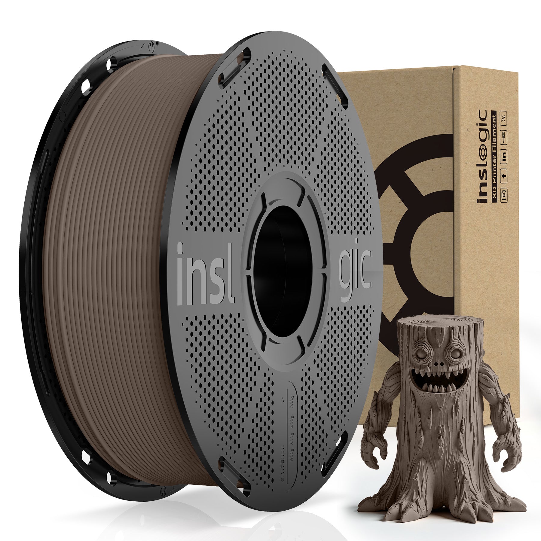 Inslogic WoodFill PLA Filament