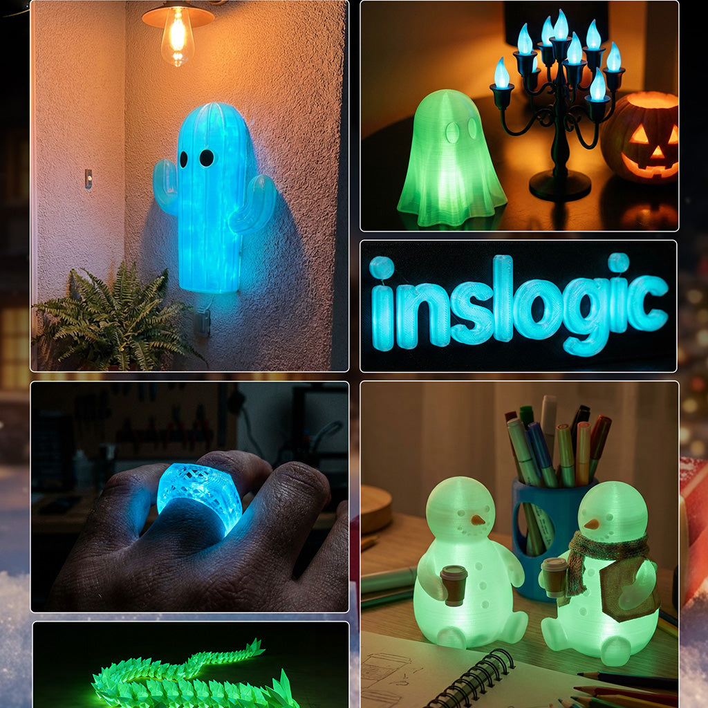 Inslogic Glow in The Dark PLA Filament