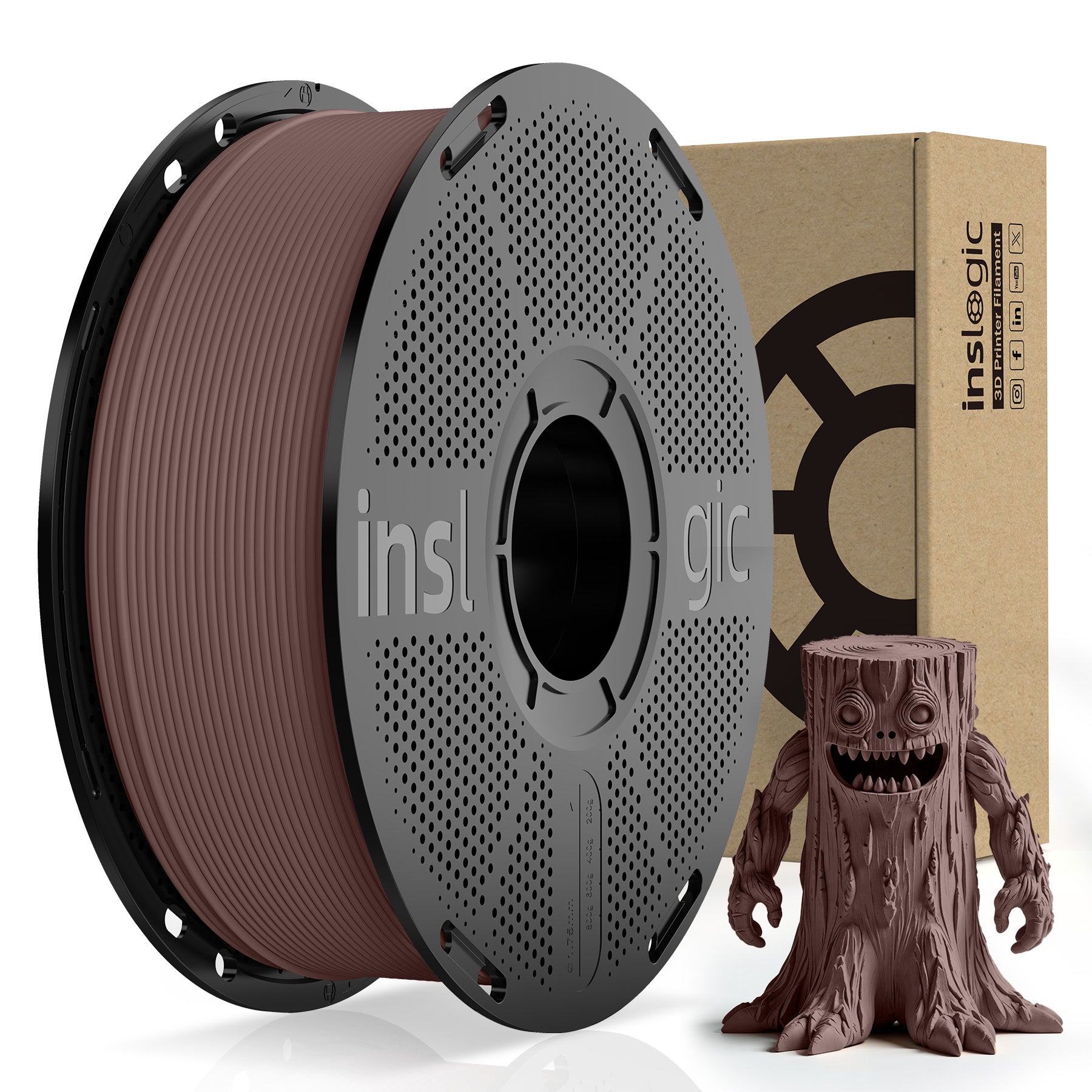 Inslogic WoodFill PLA Filament