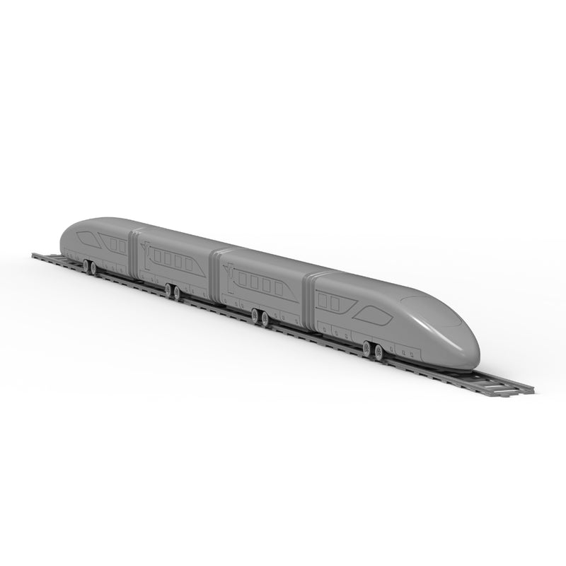 High-Speed Train - Printable Free 3D Model Resource - Inslogic 3D