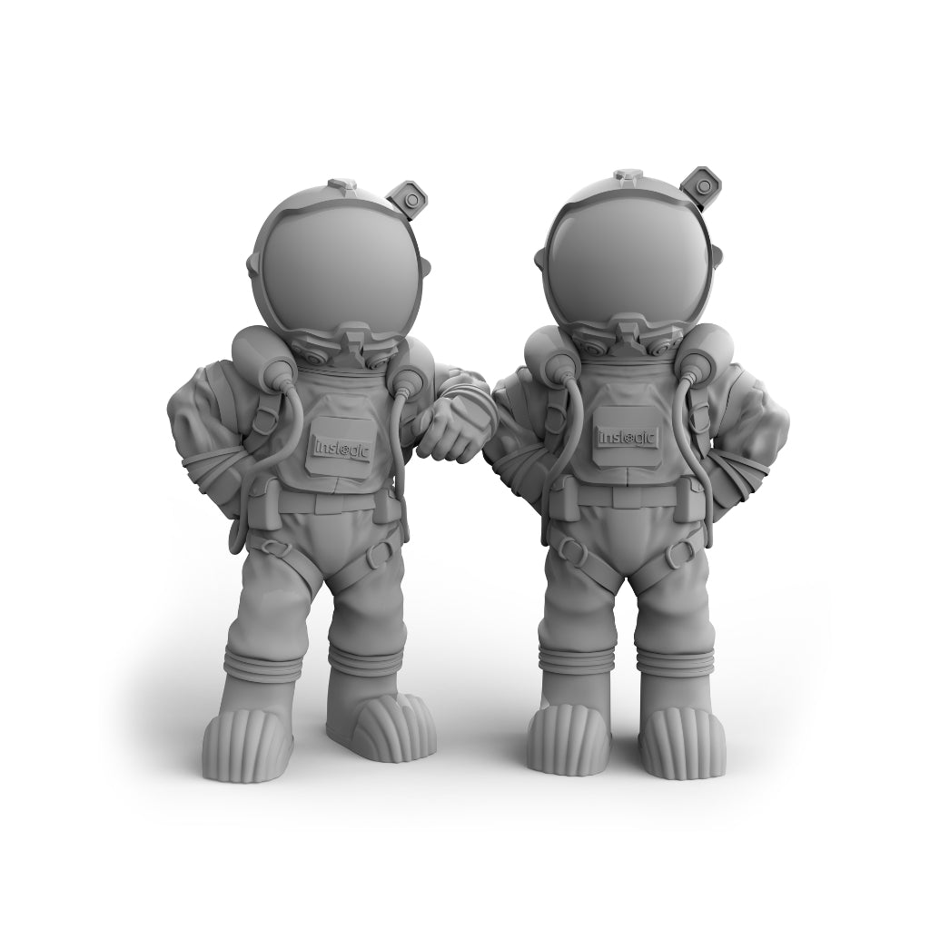 Space Jet Model Free Astronauts Model - Printable Free 3D Model Resource - Inslogic 3D